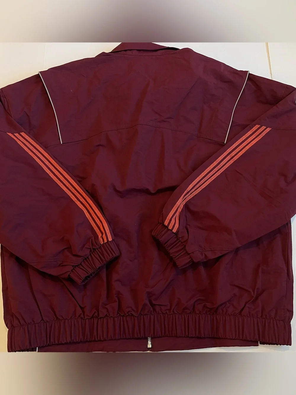 Adidas OG LA Windbreaker Jacket Mesh Lined Maroon Full Zip